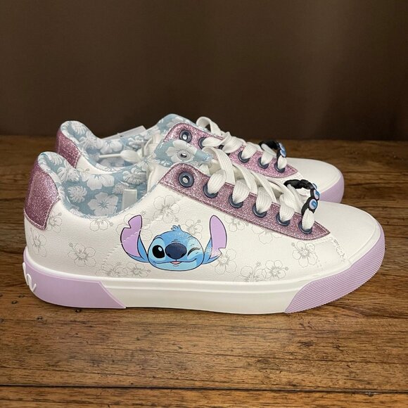 Disney Lilo & Stitch Women's Low-Top Casual Court Sneakers - Picture 3 of 12